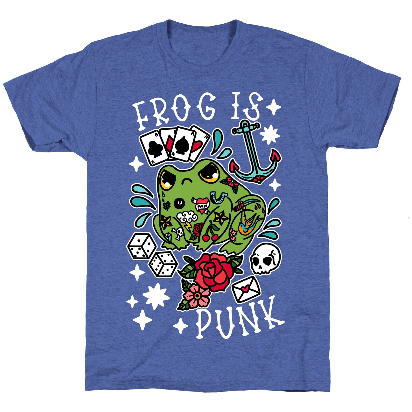 Frog Is Punk Unisex Triblend Tee