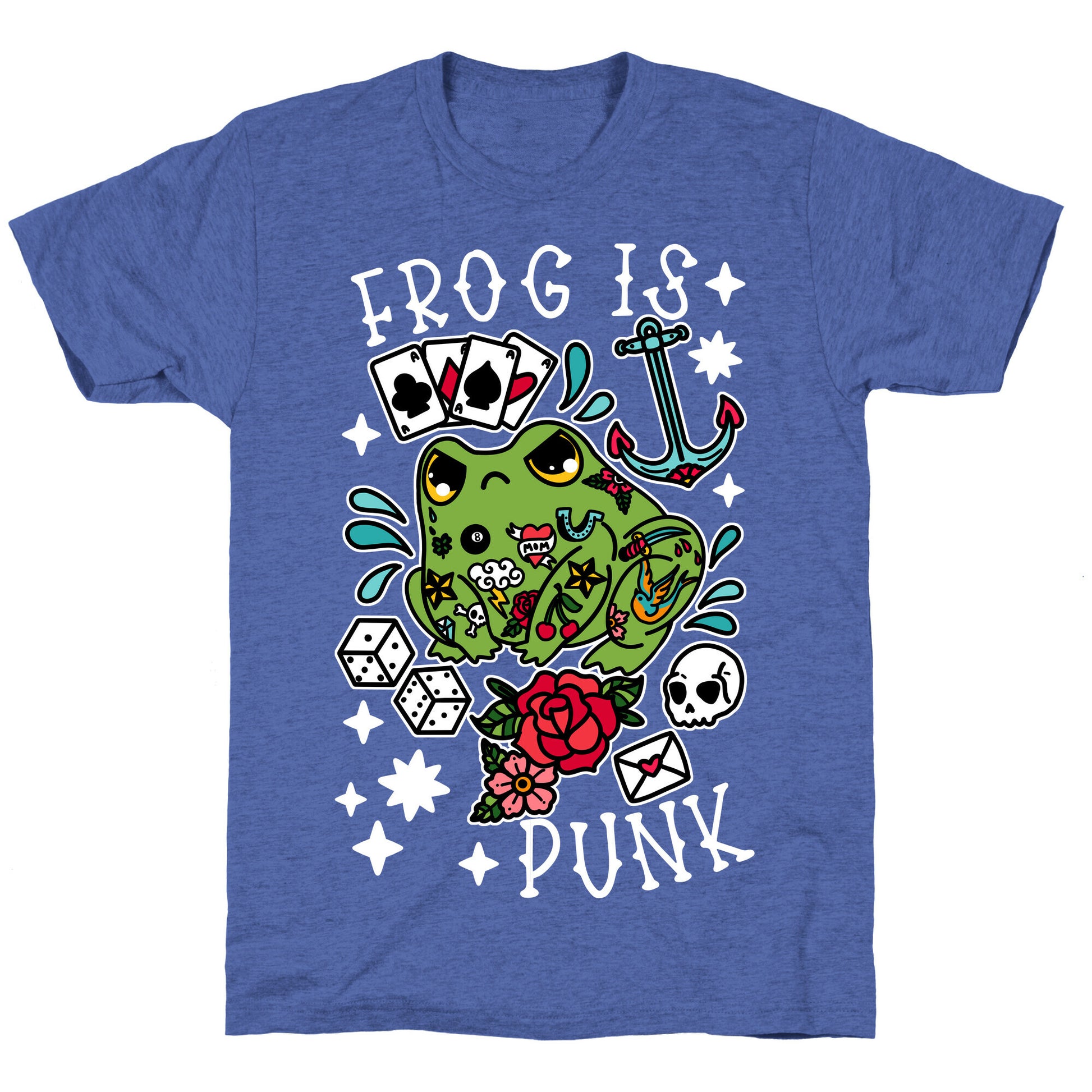 Frog Is Punk Unisex Triblend Tee
