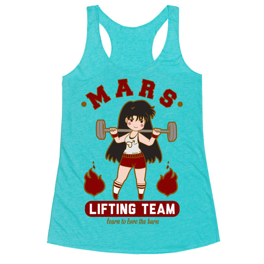 Mars Lifting Team Parody Racerback Tank