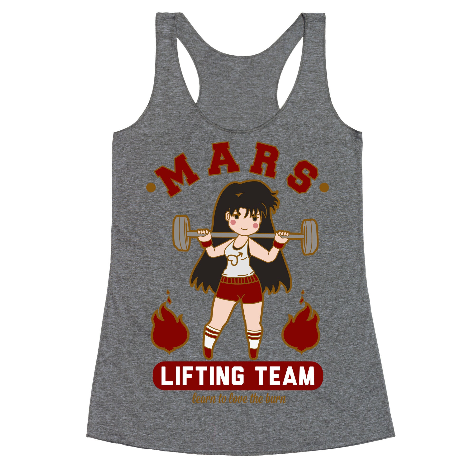 Mars Lifting Team Parody Racerback Tank