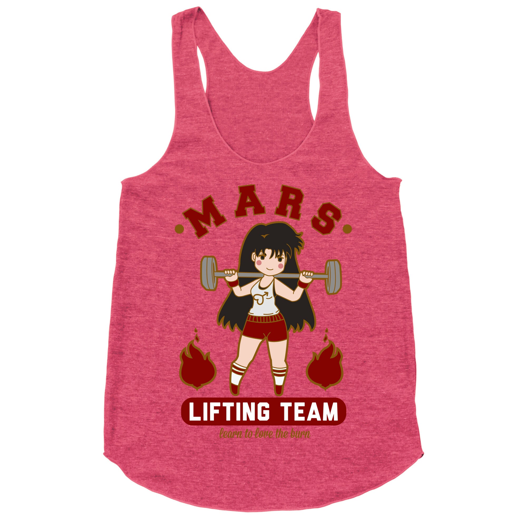 Mars Lifting Team Parody Racerback Tank