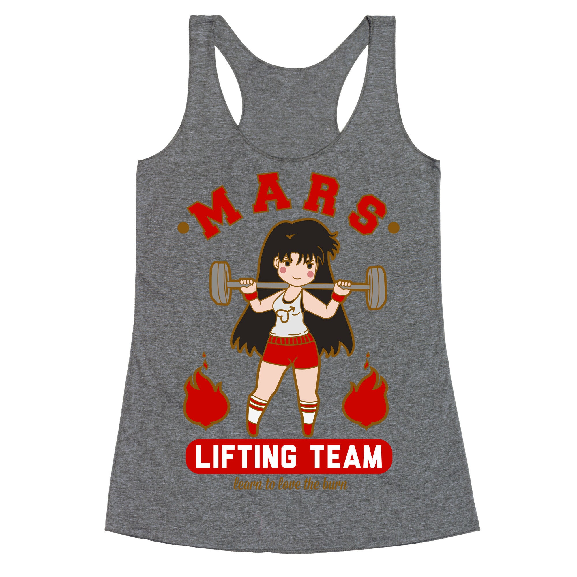 Mars Lifting Team Parody Racerback Tank