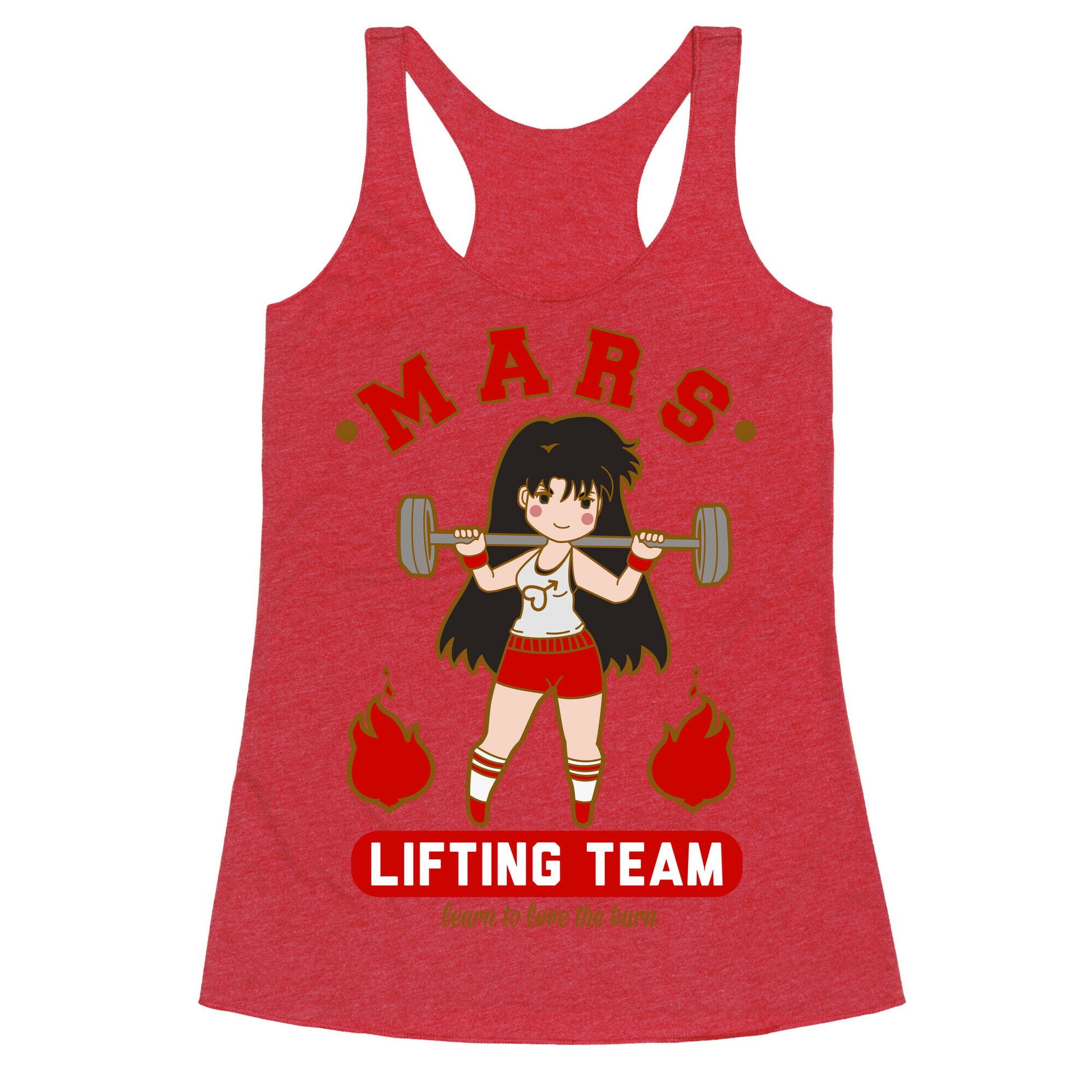 Mars Lifting Team Parody Racerback Tank