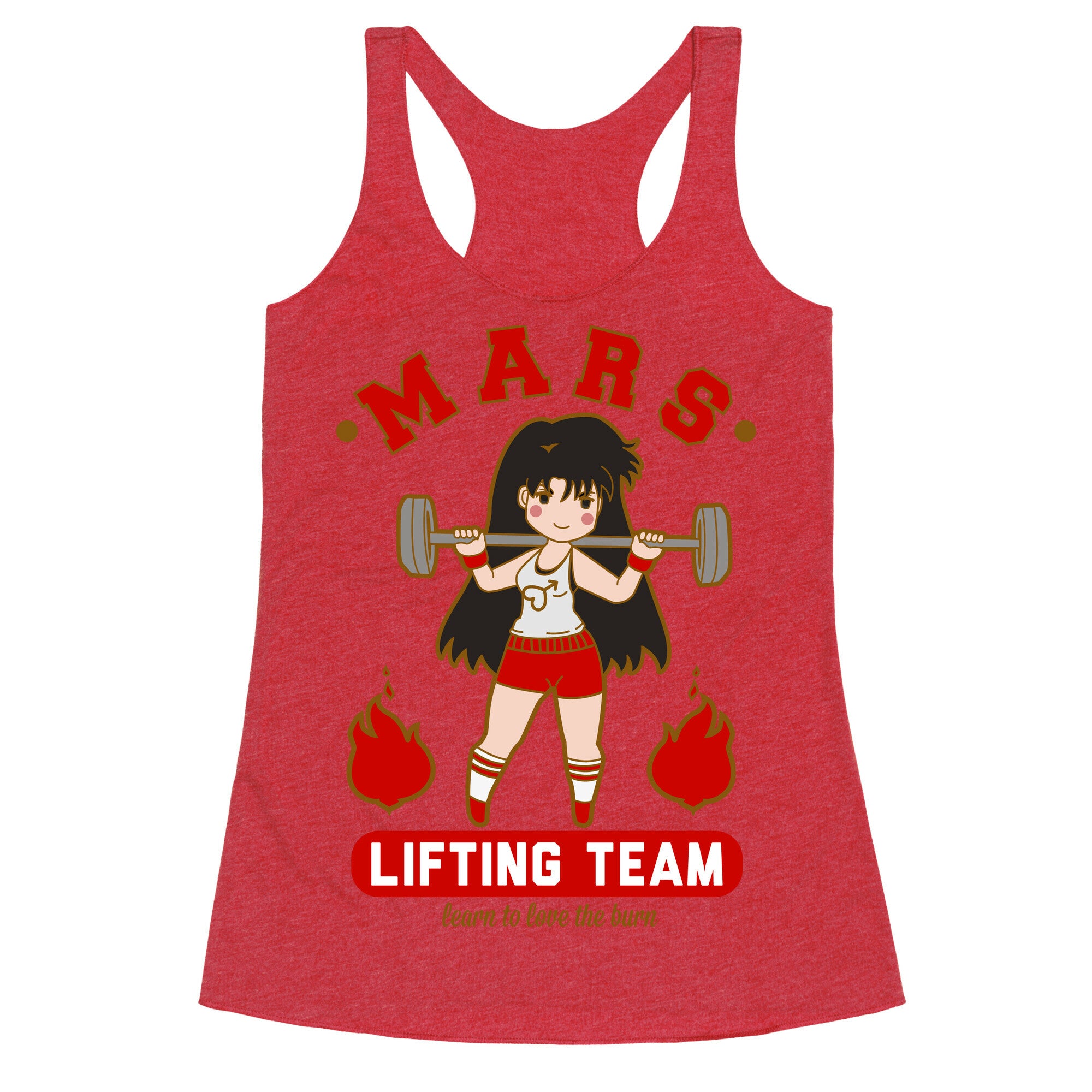 Mars Lifting Team Parody Racerback Tank