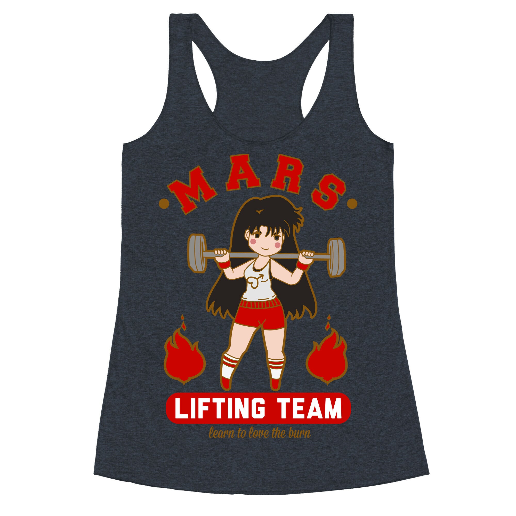Mars Lifting Team Parody Racerback Tank