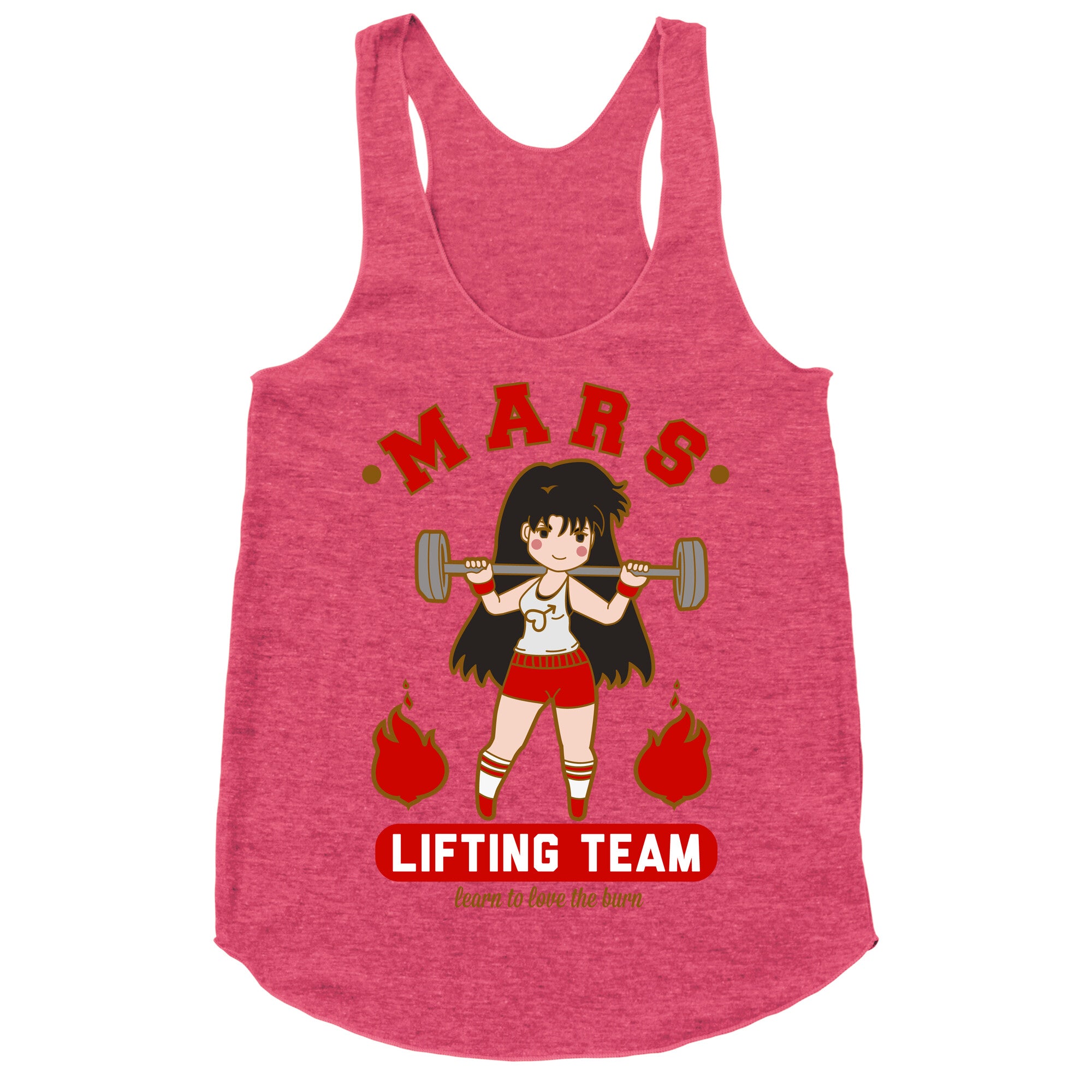 Mars Lifting Team Parody Racerback Tank