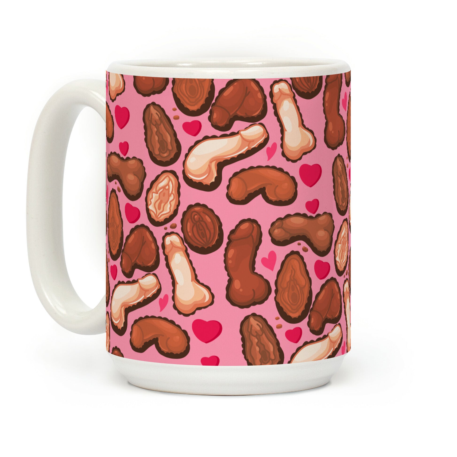 NSFW Valentine's Chocolates Pattern Coffee Mug