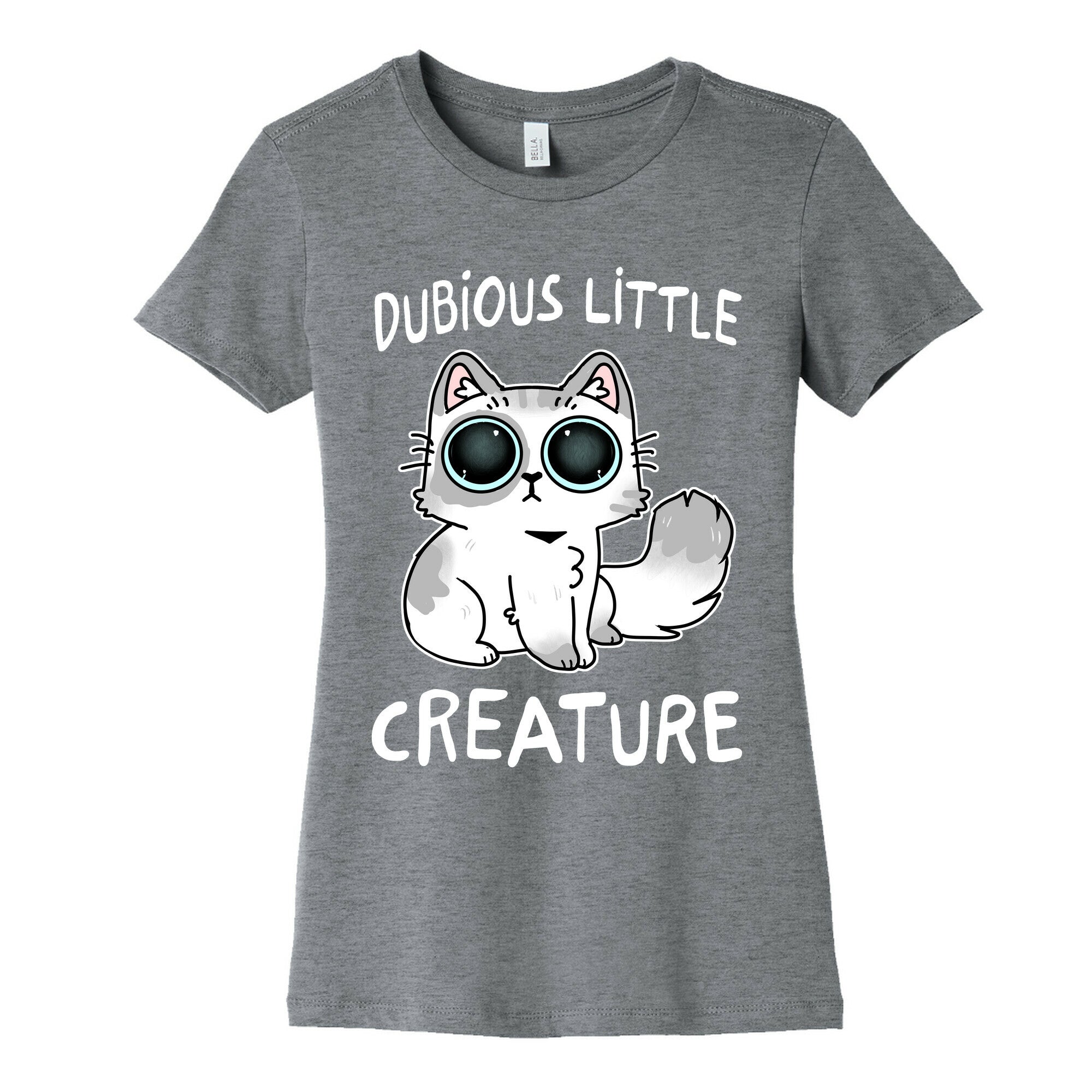 Dubious Little Creature Cat Women's Cotton Tee