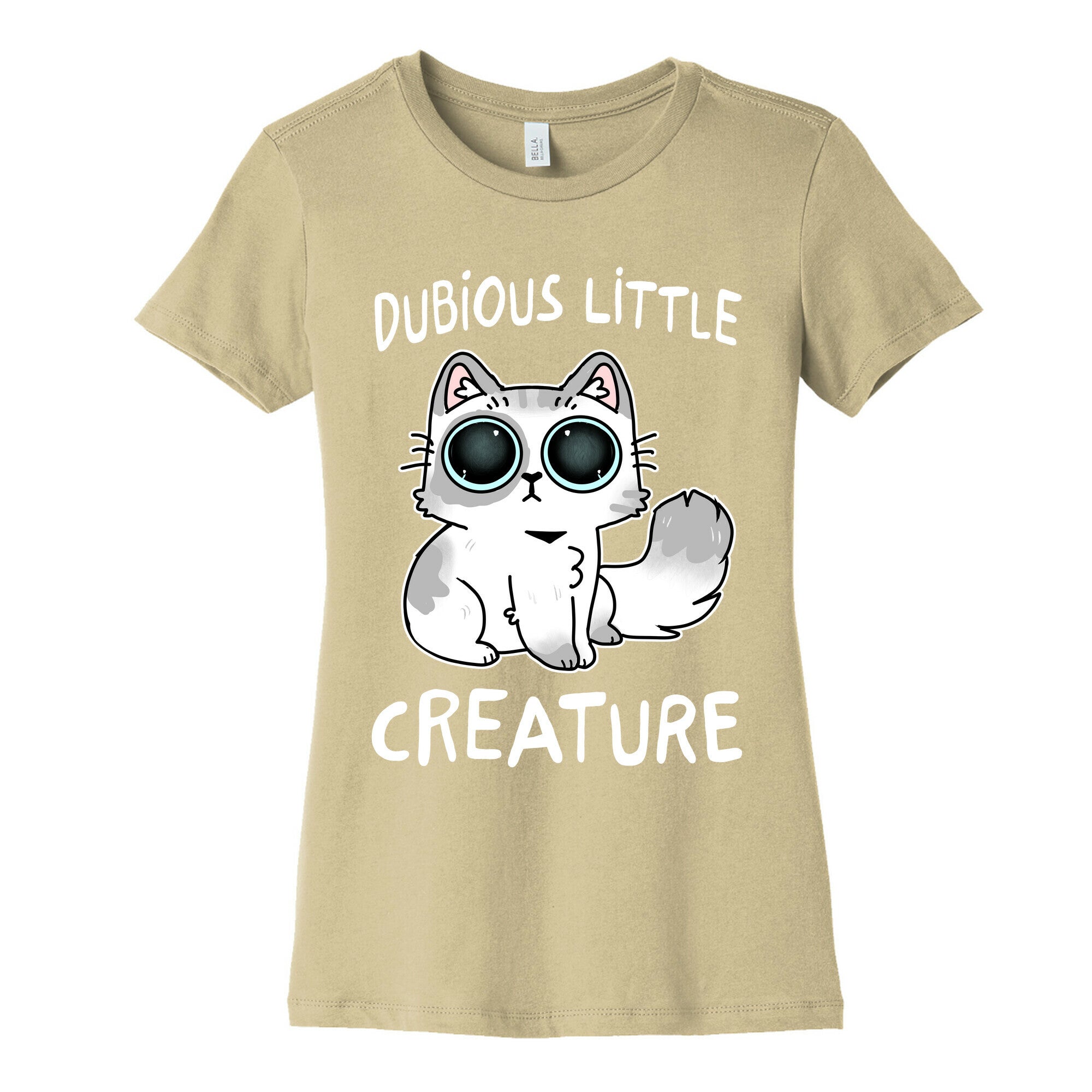 Dubious Little Creature Cat Women's Cotton Tee