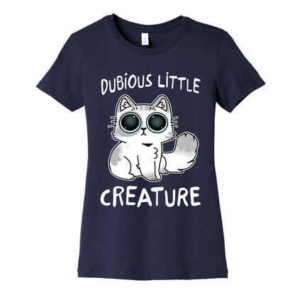 Dubious Little Creature Cat Women's Cotton Tee