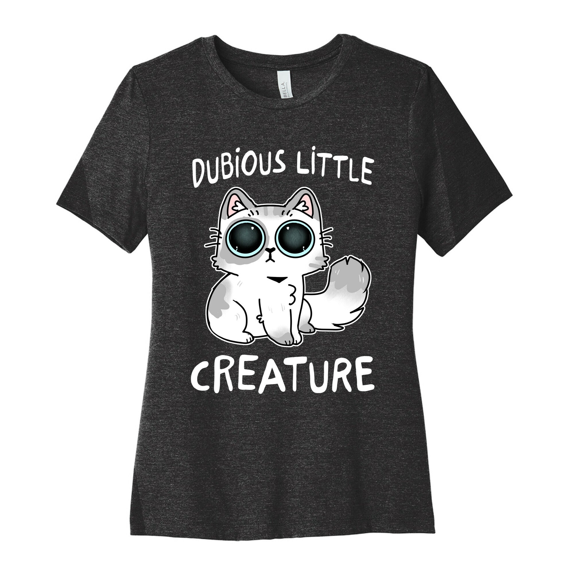 Dubious Little Creature Cat Women's Cotton Tee