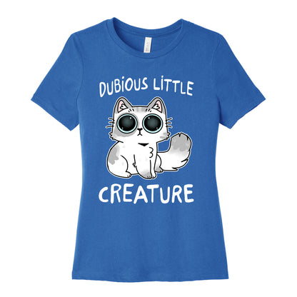 Dubious Little Creature Cat Women's Cotton Tee