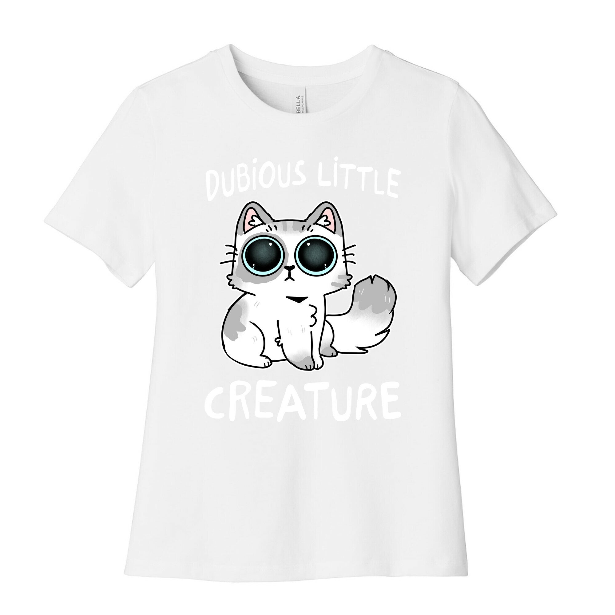 Dubious Little Creature Cat Women's Cotton Tee