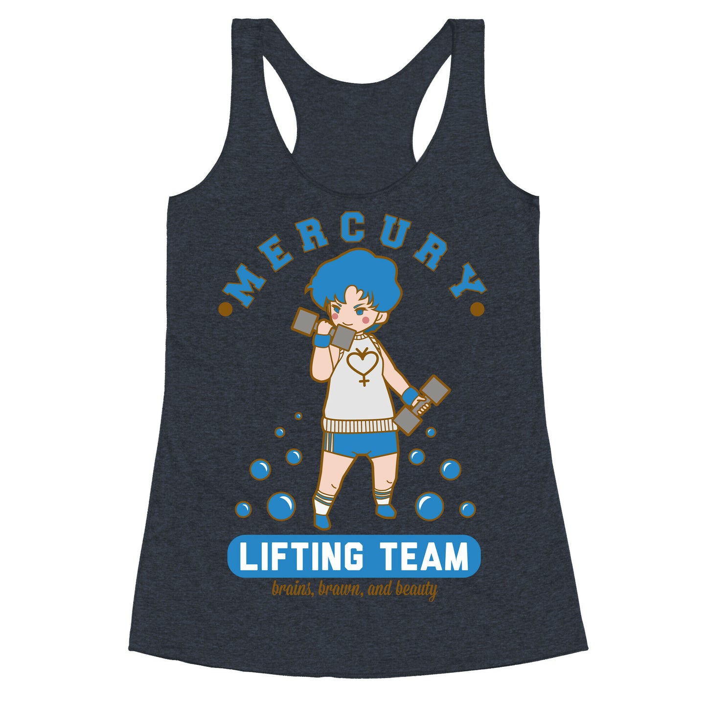 Mercury Lifting Team Parody Racerback Tank