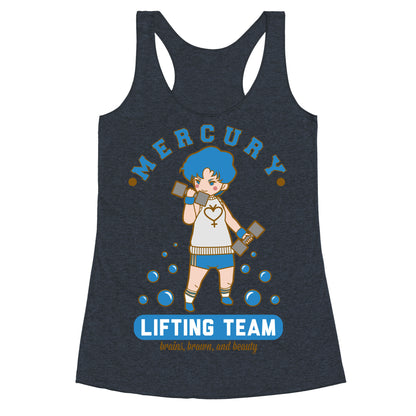 Mercury Lifting Team Parody Racerback Tank