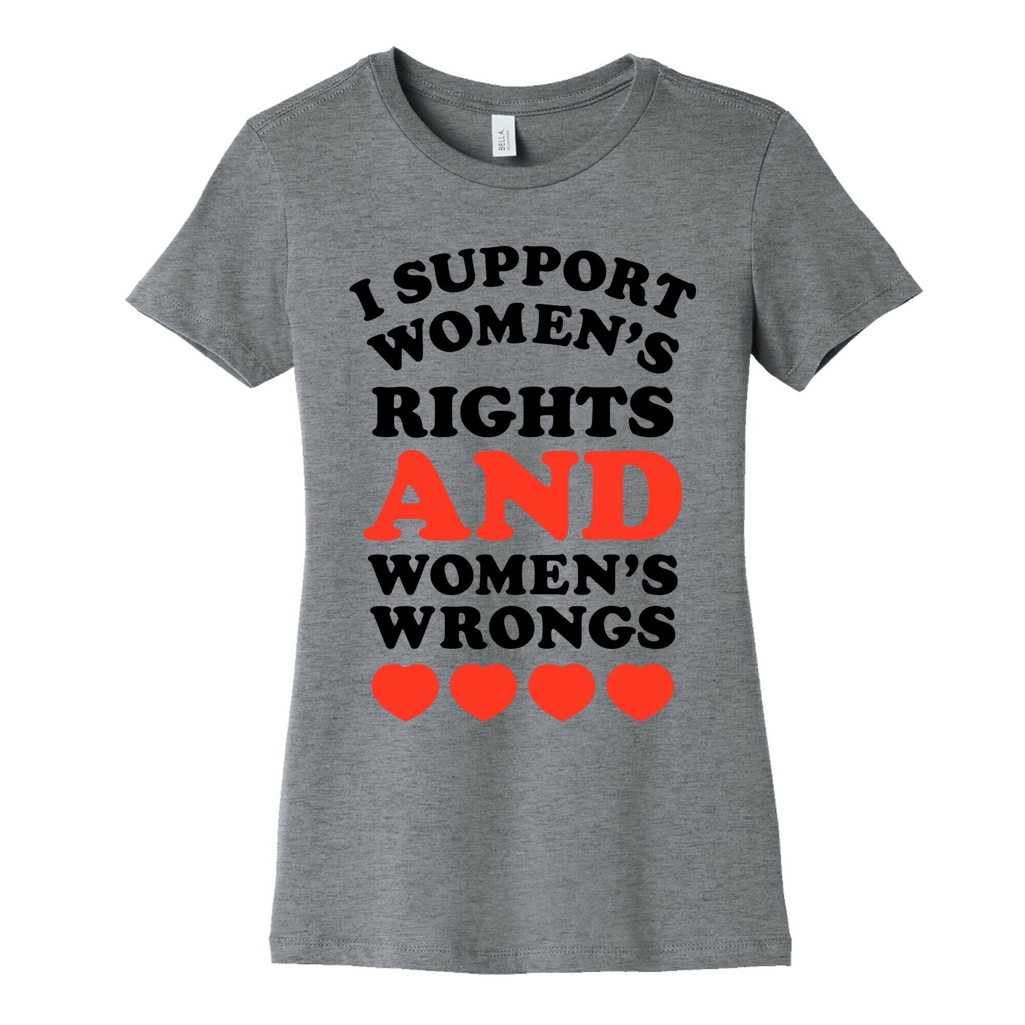 I Support Women's Rights AND Women's Wrongs <3 Women's Cotton Tee