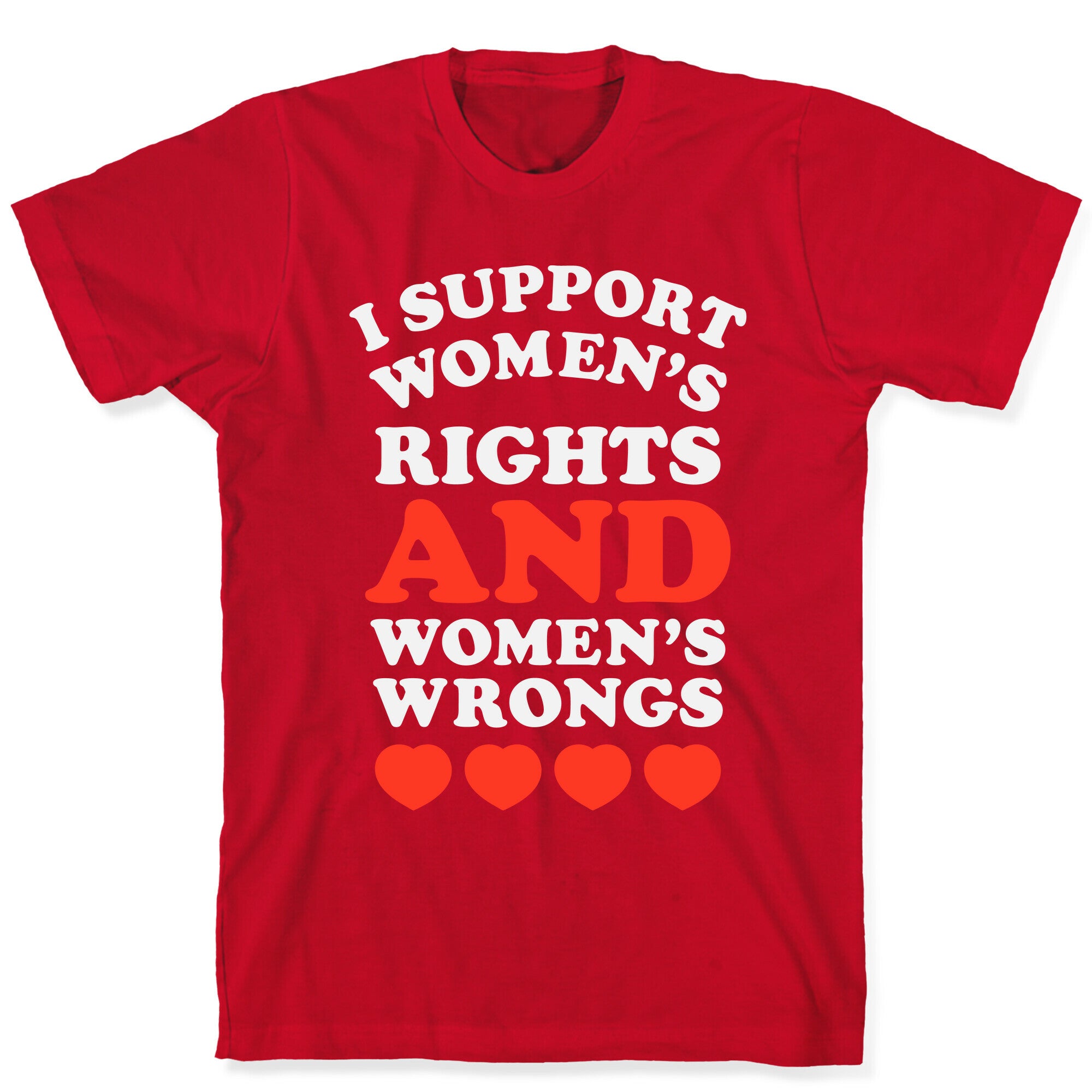 I Support Women's Rights AND Women's Wrongs <3 T-Shirt