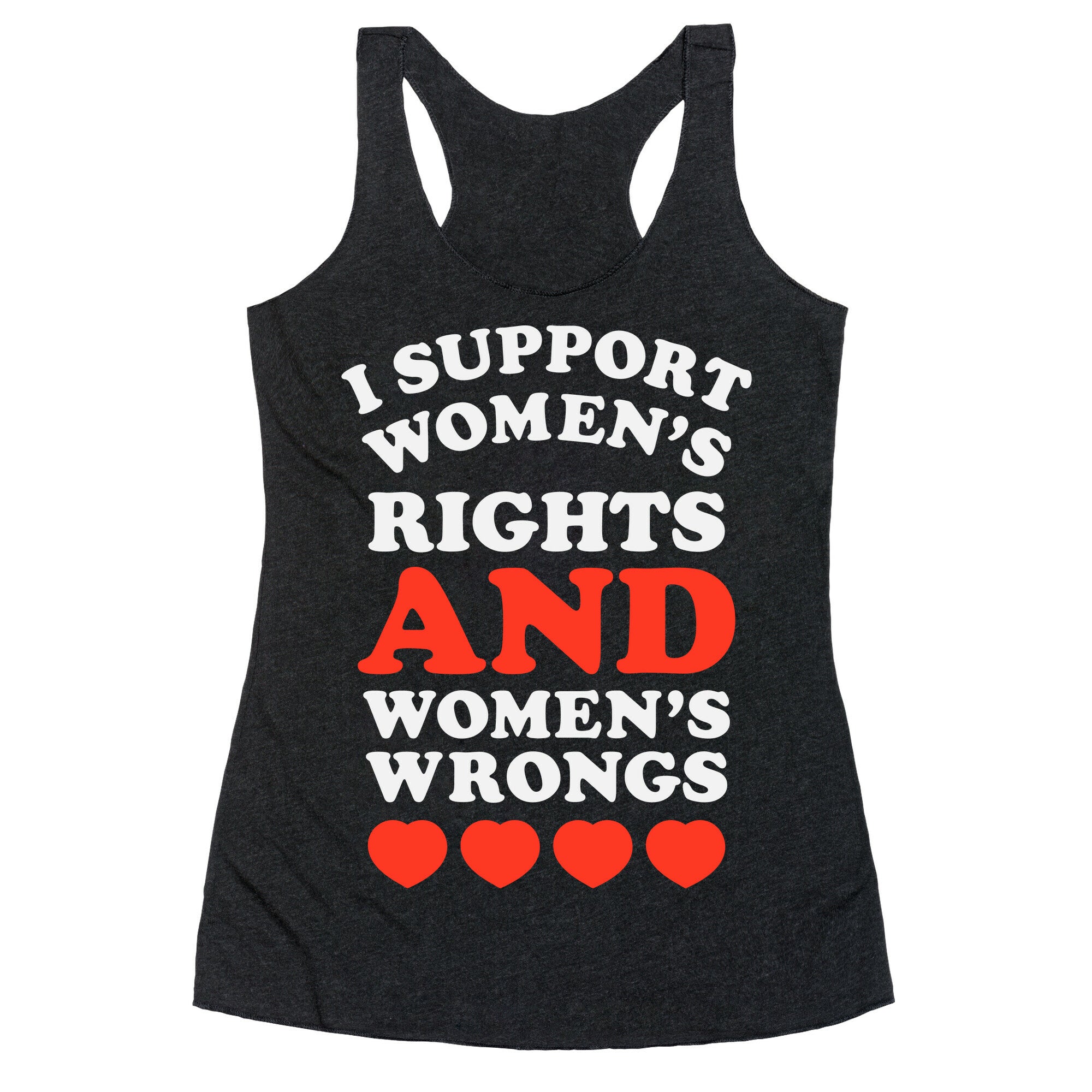I Support Women's Rights AND Women's Wrongs <3 Racerback Tank