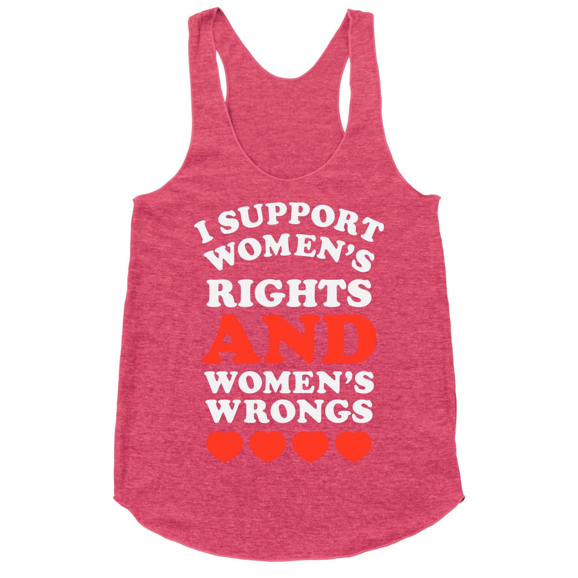 I Support Women's Rights AND Women's Wrongs <3 Racerback Tank