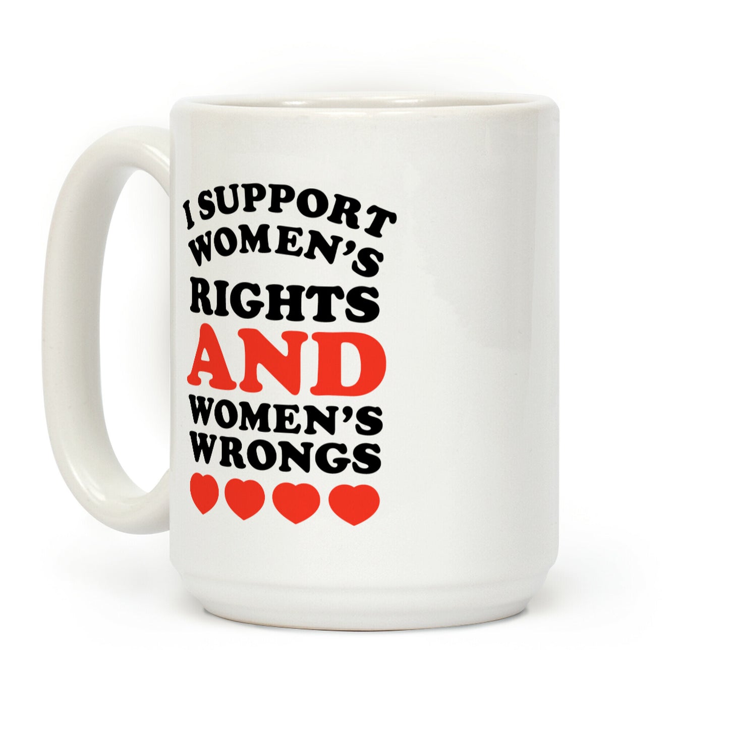 I Support Women's Rights AND Women's Wrongs <3 Coffee Mug