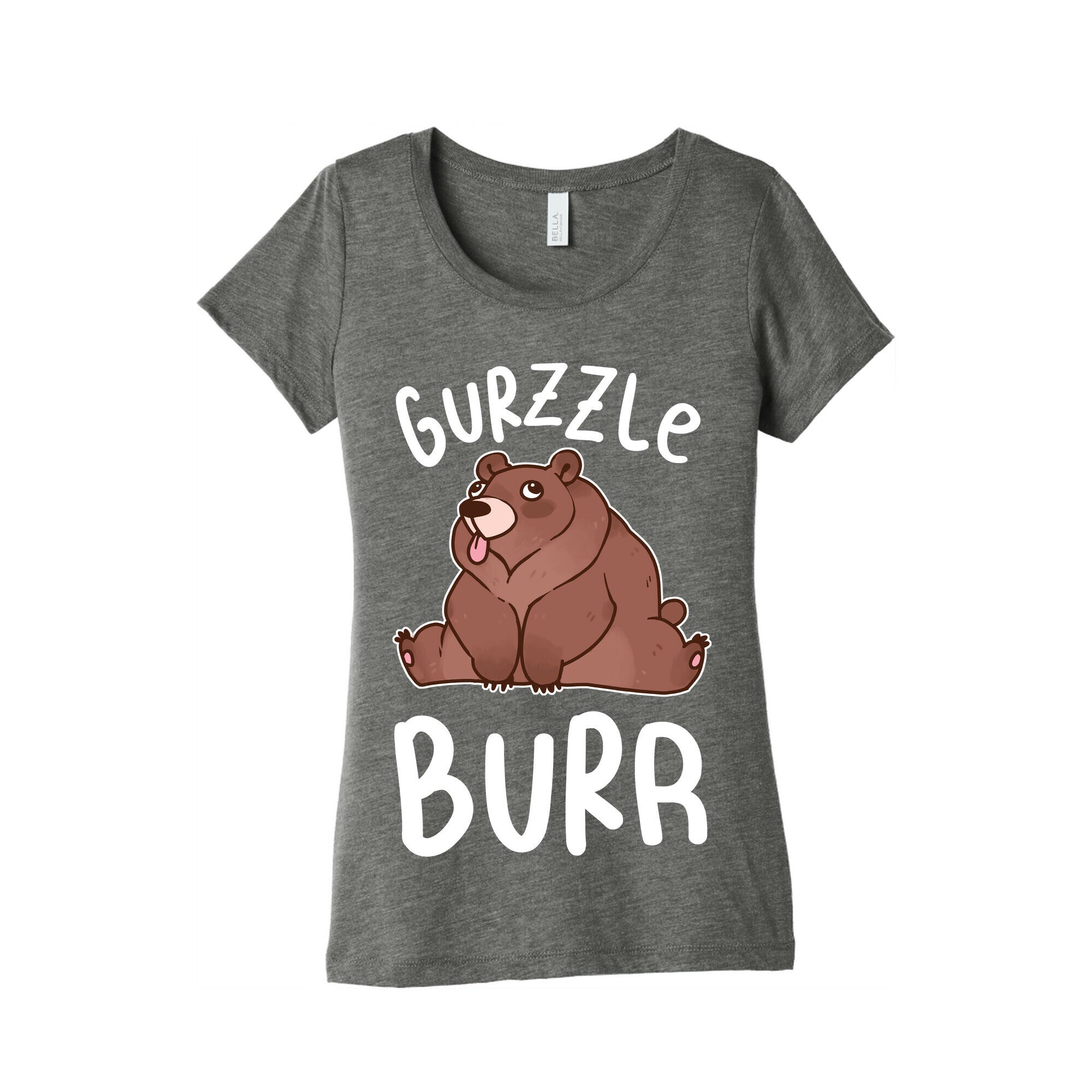 Gurzzle Burr derpy grizzly bear Women's Triblend Tee