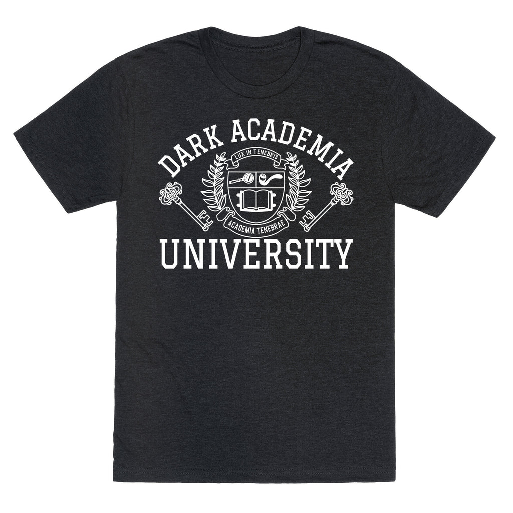 Dark Academia University Unisex Triblend Tee