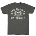Dark Academia University Unisex Triblend Tee