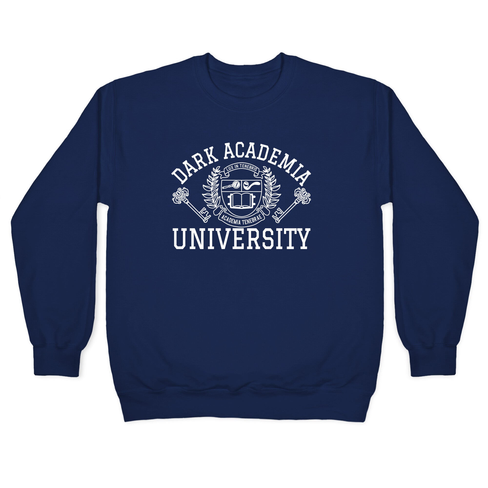 Dark Academia University Crewneck Sweatshirt