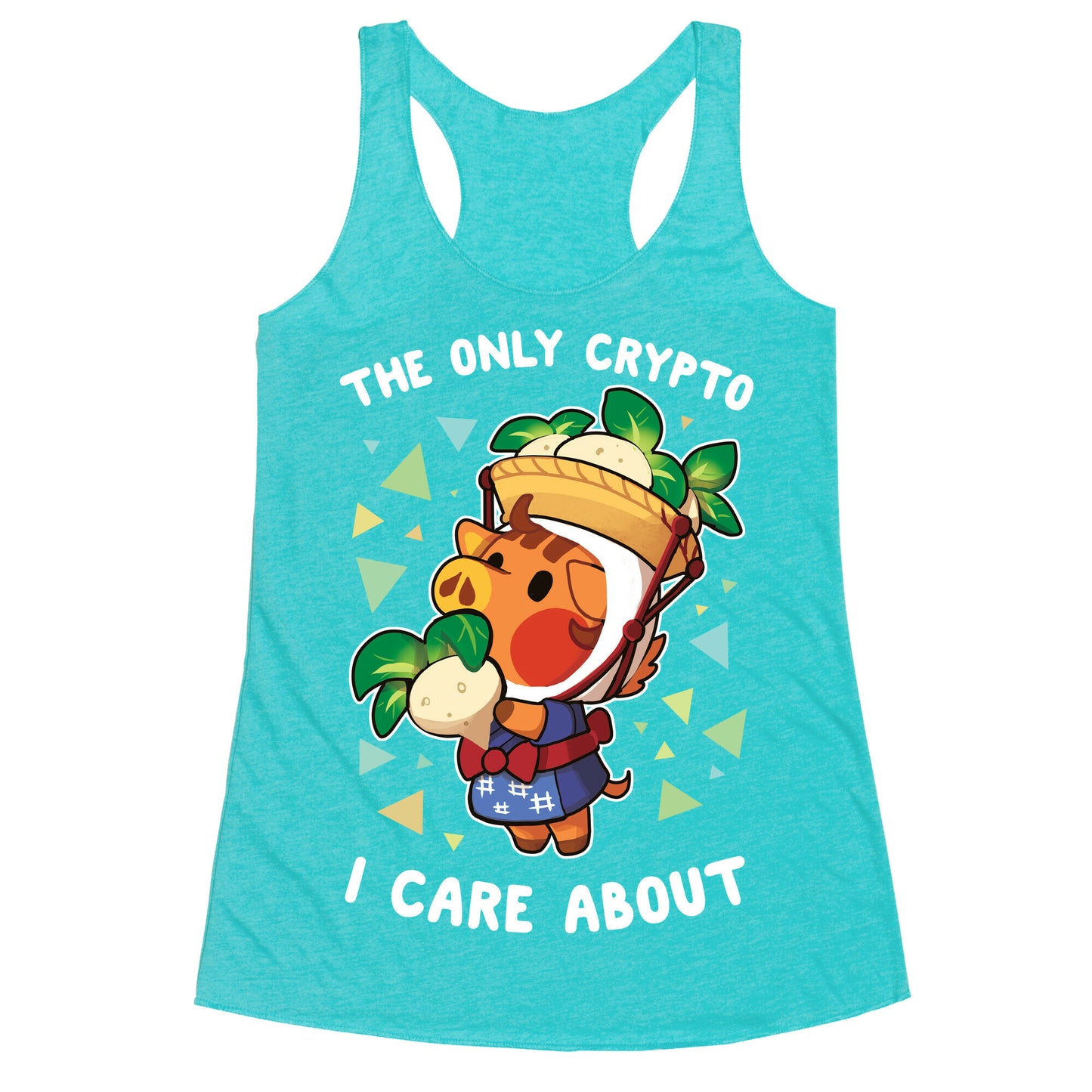 The Only Crypto I Care About Racerback Tank