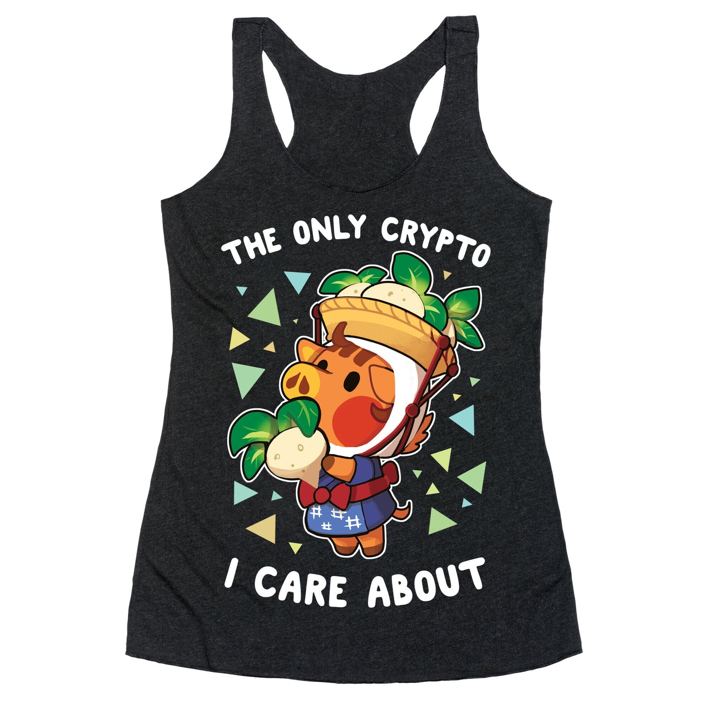 The Only Crypto I Care About Racerback Tank