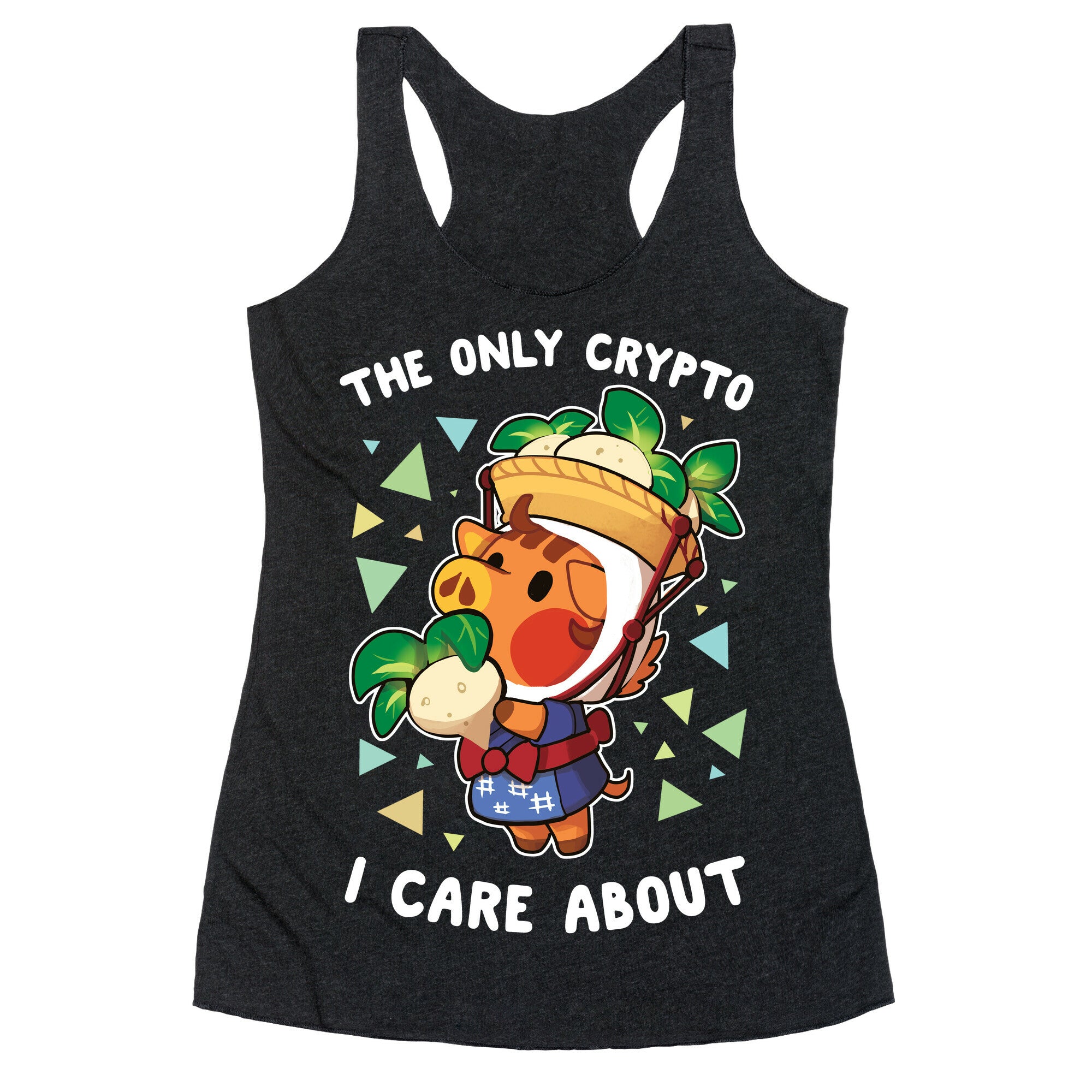 The Only Crypto I Care About Racerback Tank