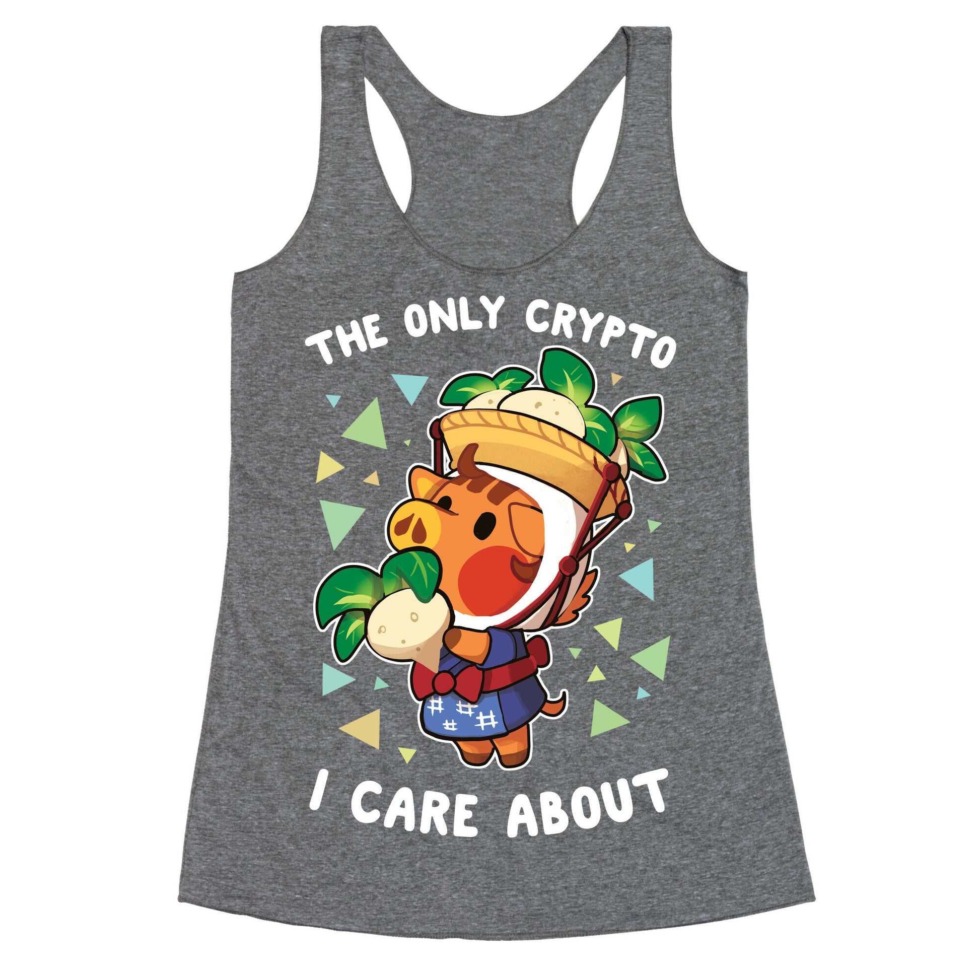 The Only Crypto I Care About Racerback Tank