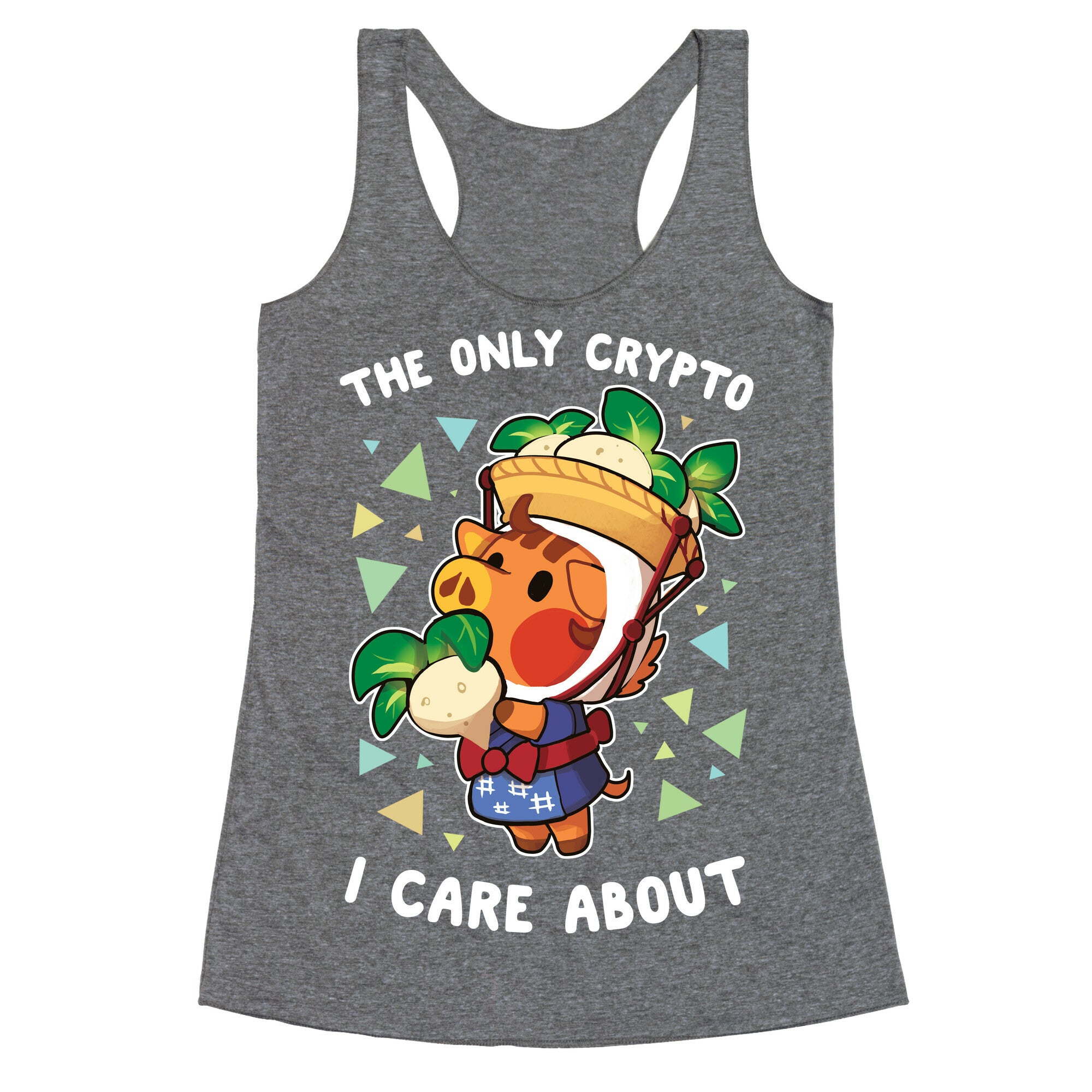 The Only Crypto I Care About Racerback Tank
