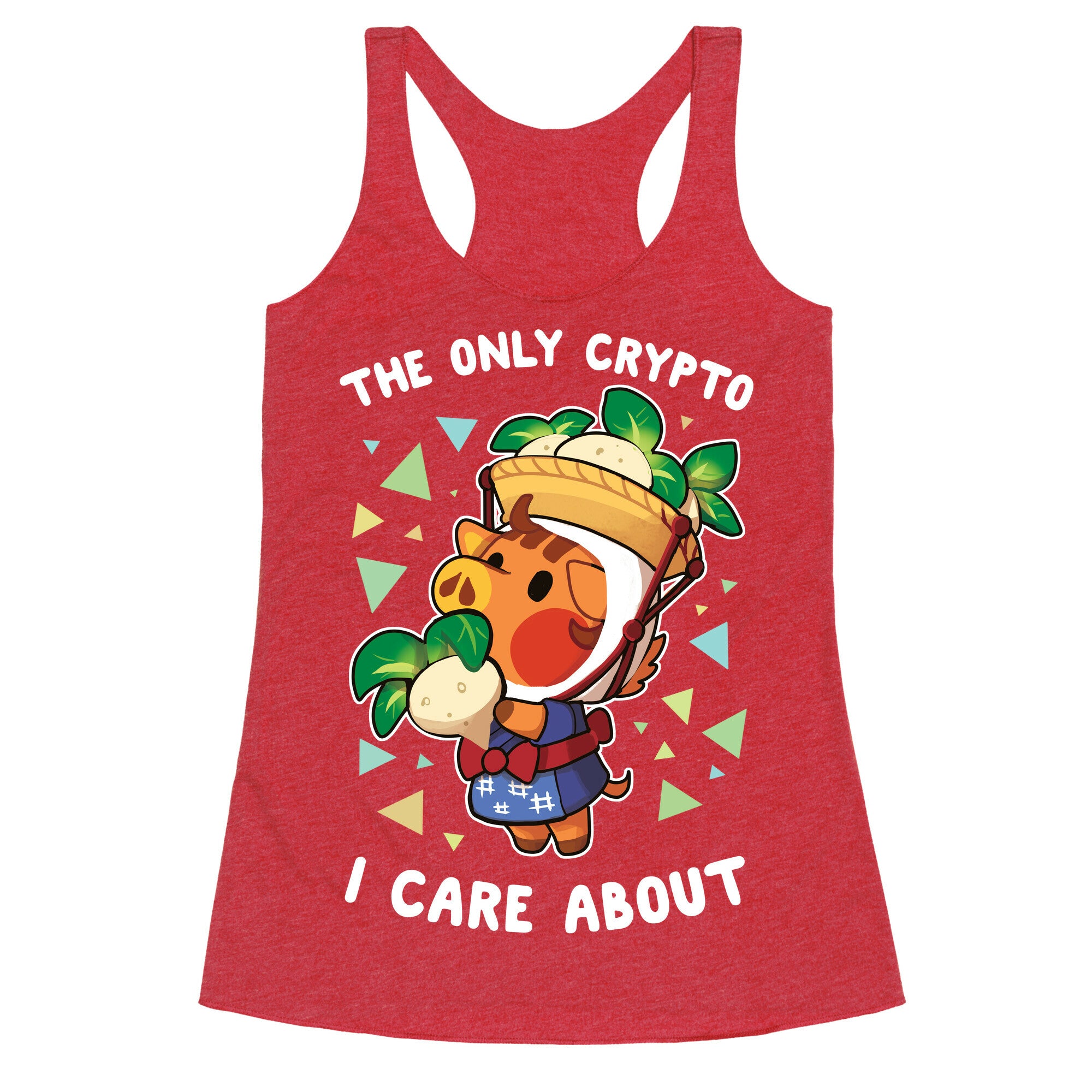 The Only Crypto I Care About Racerback Tank