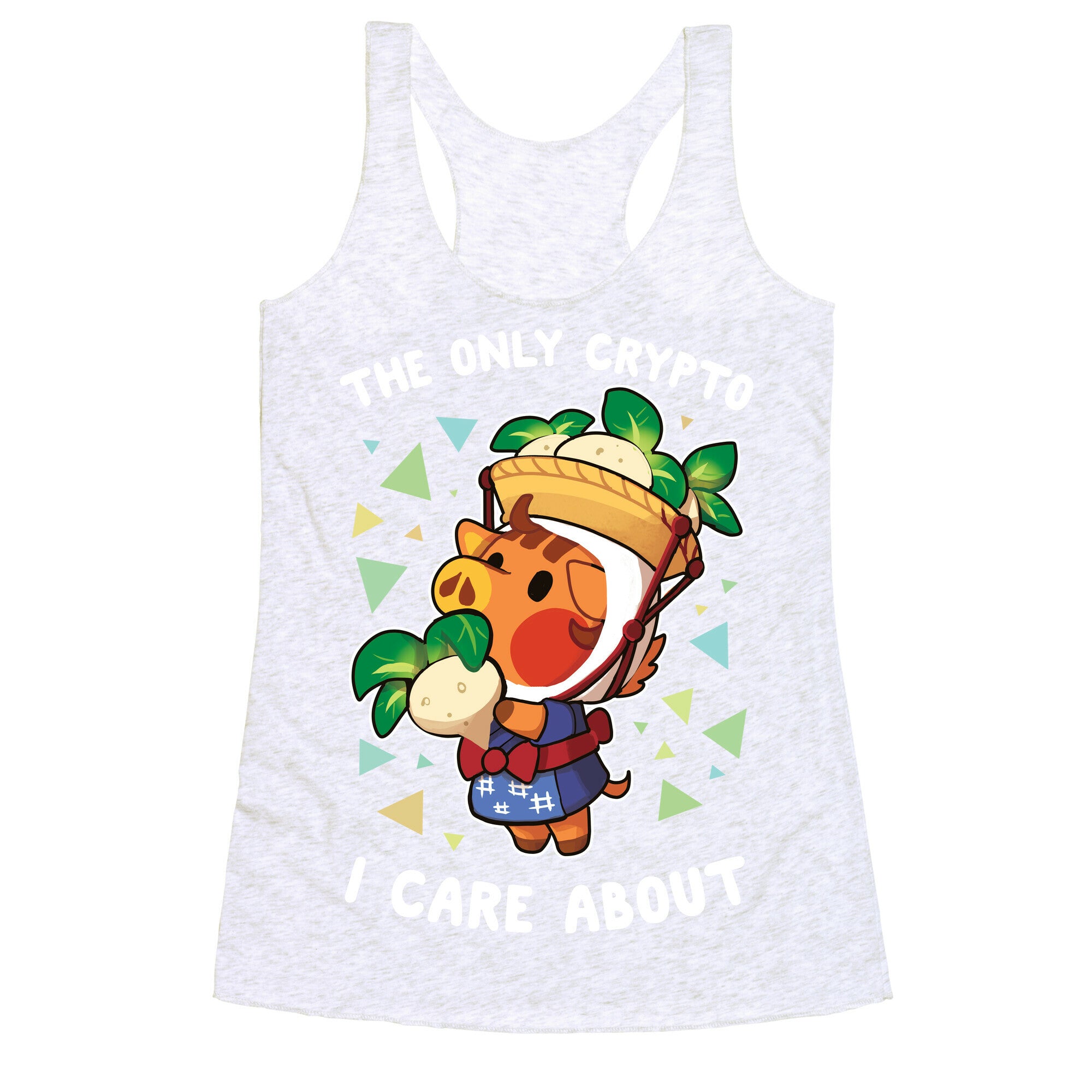 The Only Crypto I Care About Racerback Tank