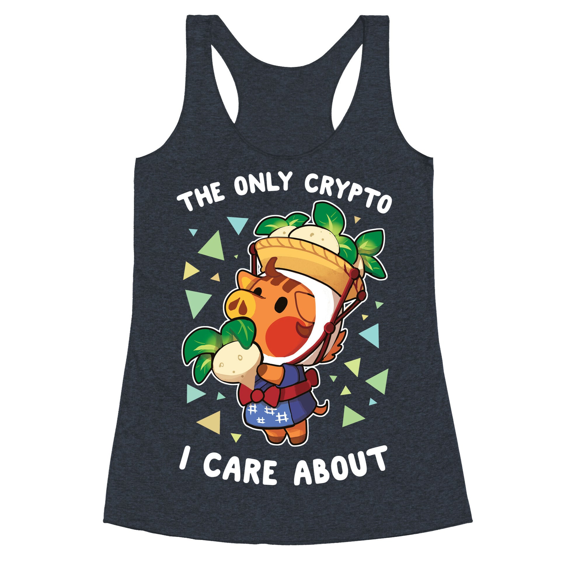 The Only Crypto I Care About Racerback Tank