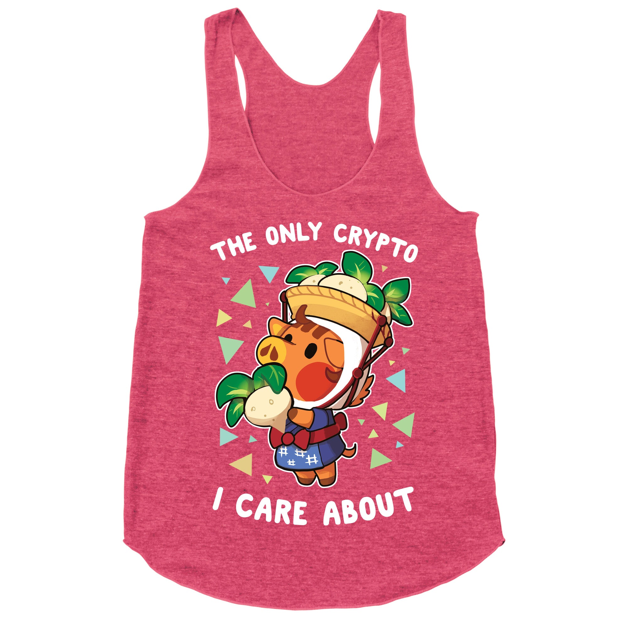 The Only Crypto I Care About Racerback Tank