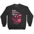 Dark Academia Witch Pattern Crewneck Sweatshirt