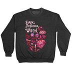 Dark Academia Witch Pattern Crewneck Sweatshirt