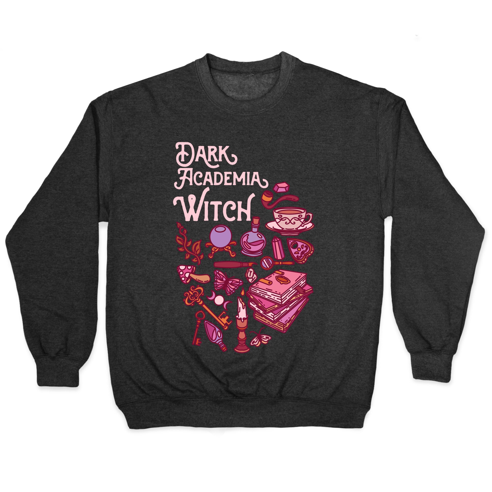 Dark Academia Witch Pattern Crewneck Sweatshirt