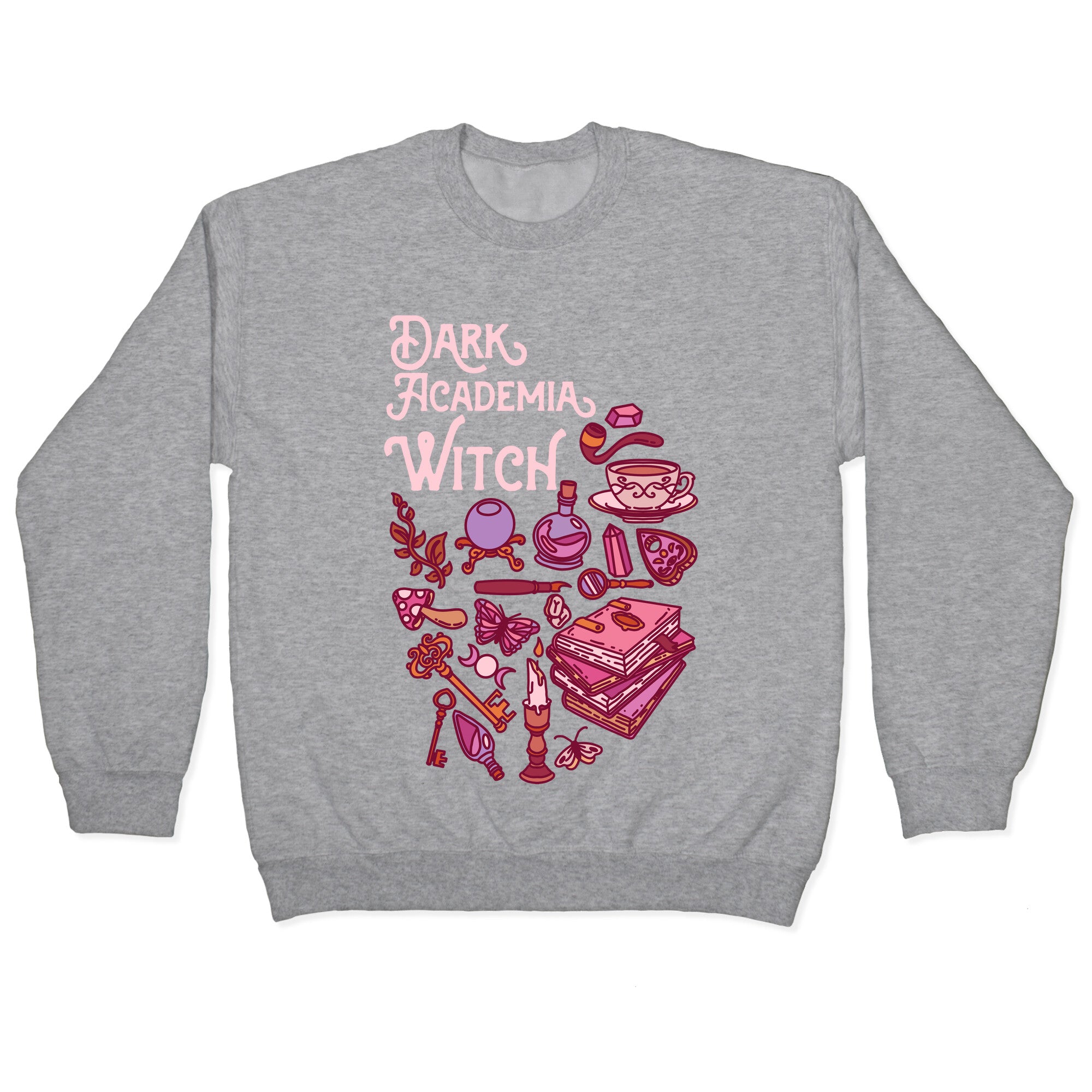 Dark Academia Witch Pattern Crewneck Sweatshirt