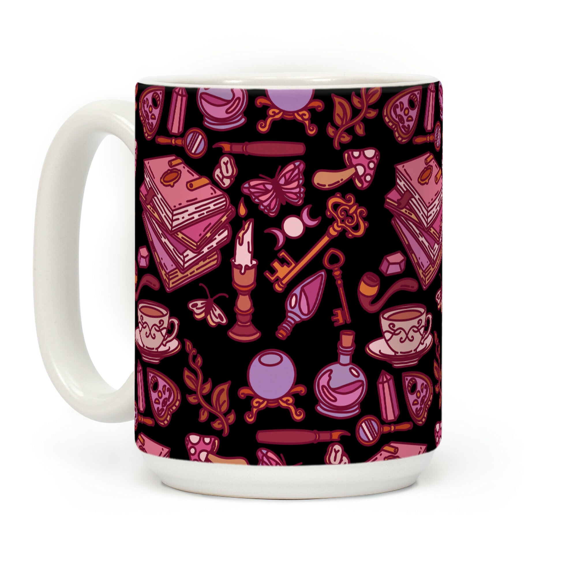 Dark Academia Witch Pattern Coffee Mug