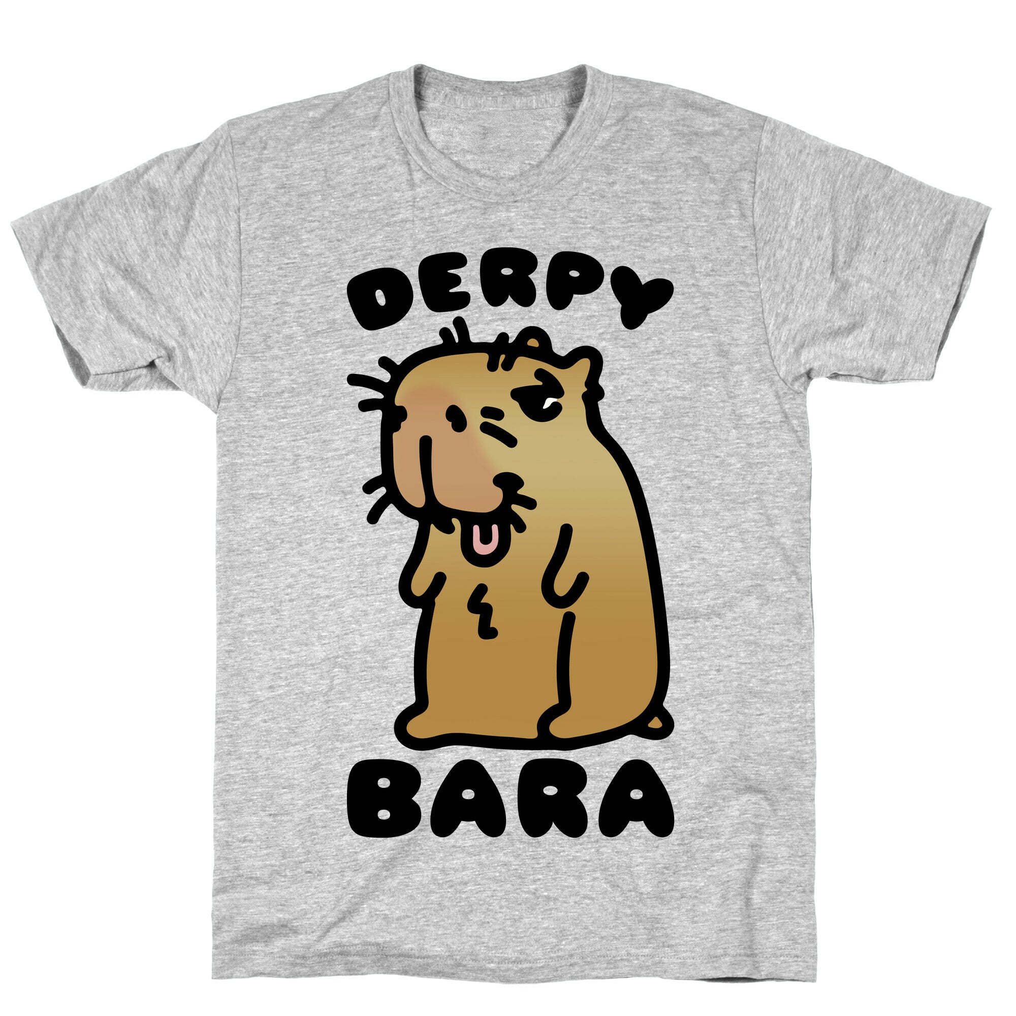 Derpy-Bara Derpy Capybara Parody T-Shirt