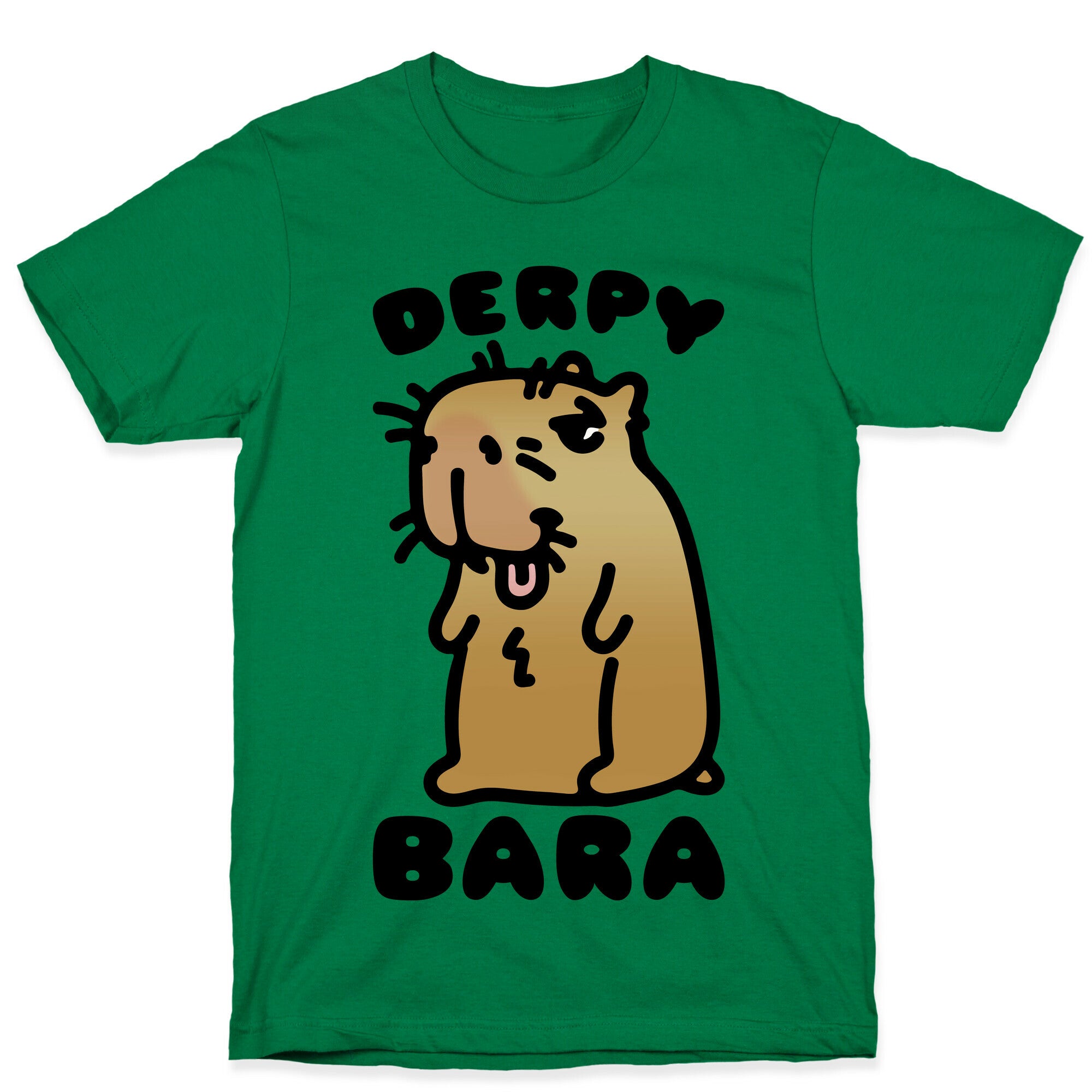 Derpy-Bara Derpy Capybara Parody T-Shirt