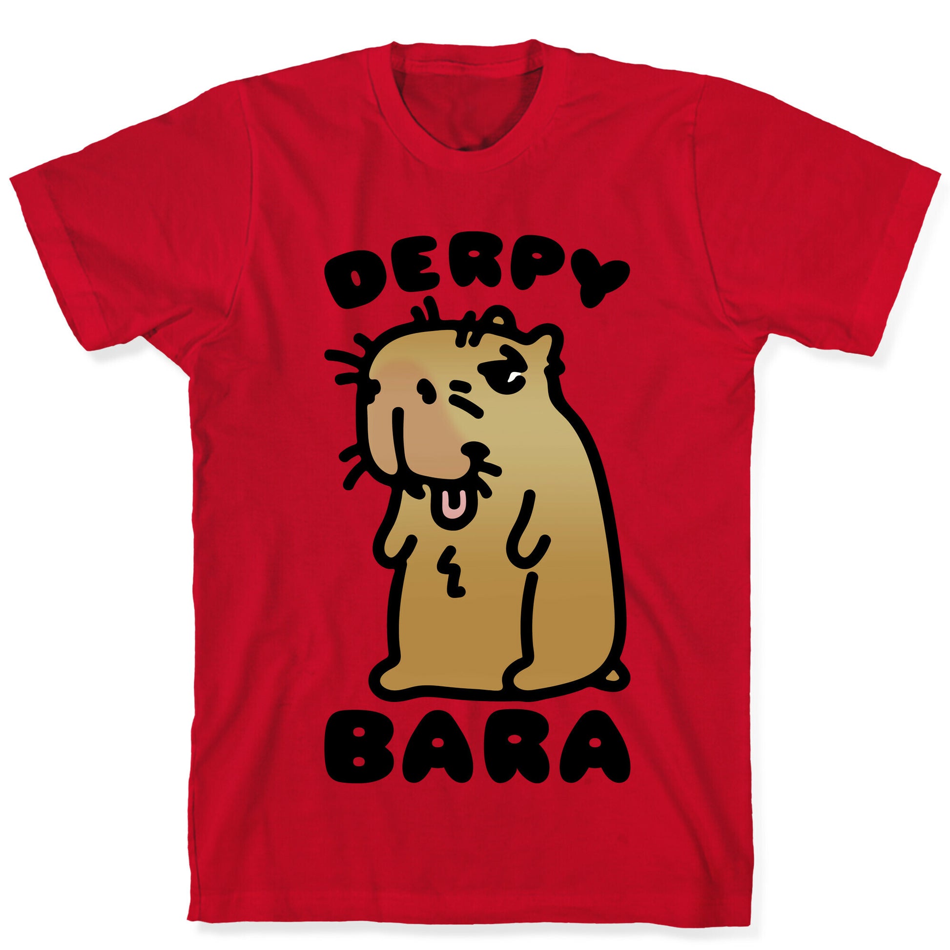 Derpy-Bara Derpy Capybara Parody T-Shirt