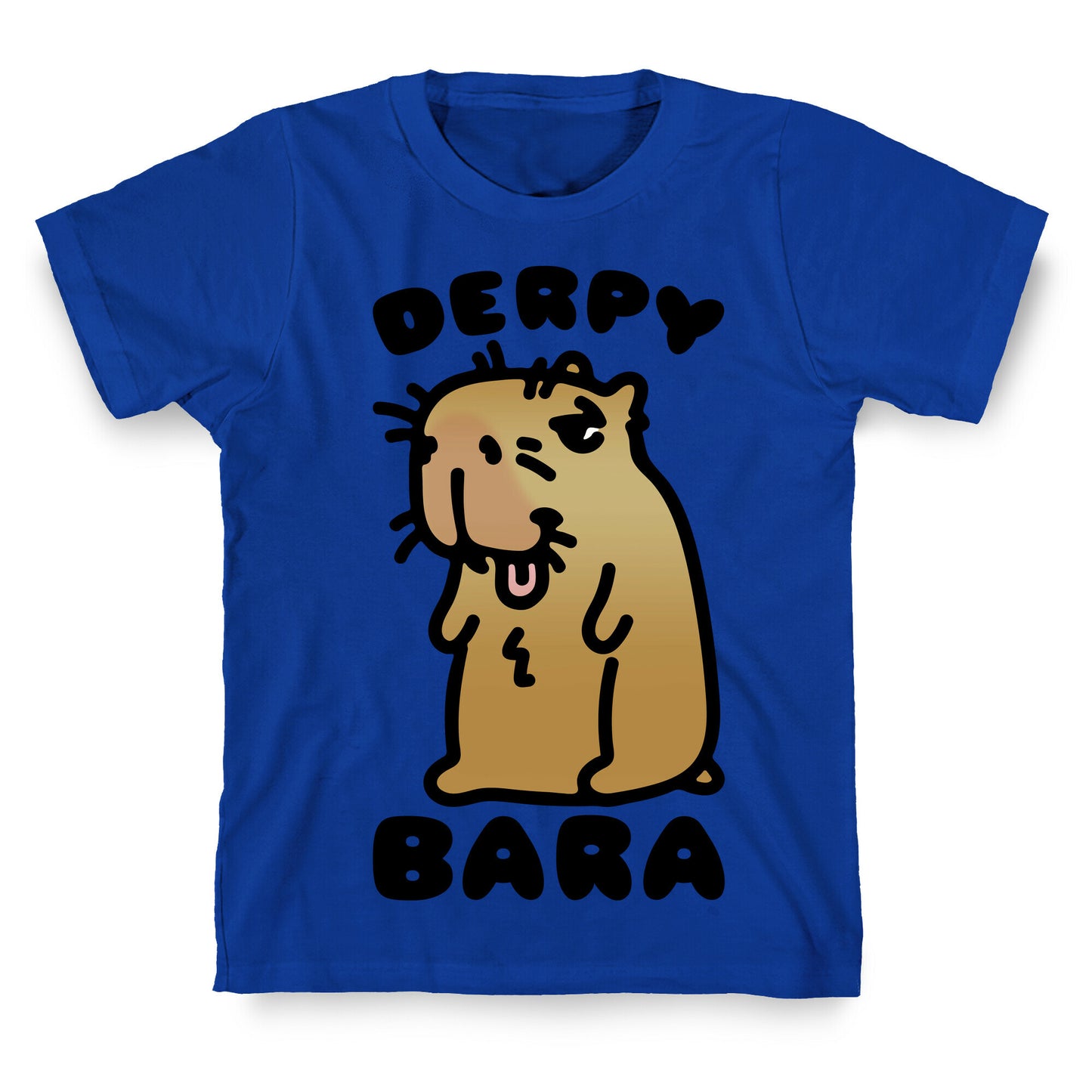 Derpy-Bara Derpy Capybara Parody T-Shirt