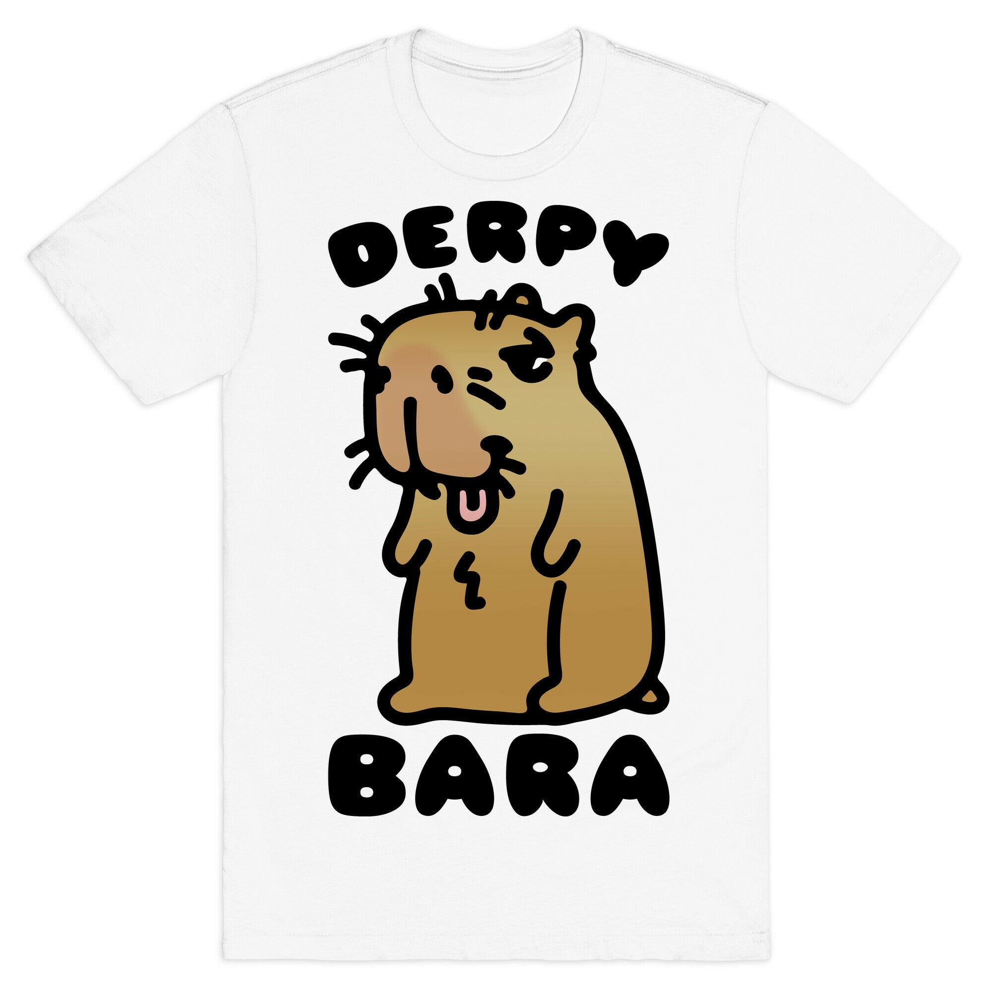 Derpy-Bara Derpy Capybara Parody T-Shirt