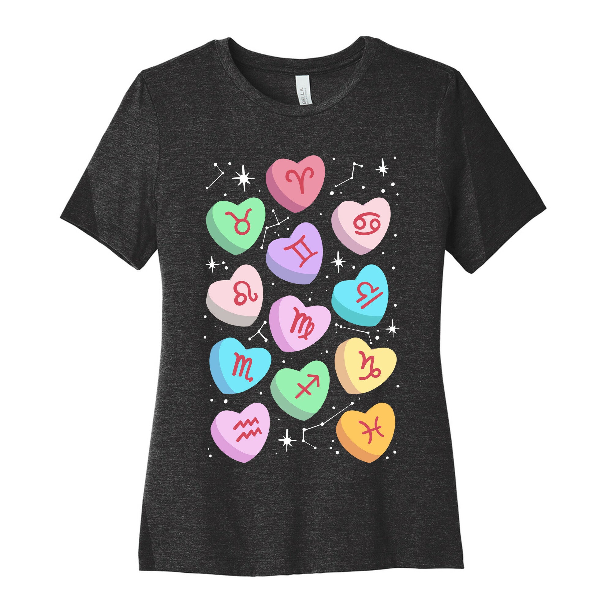 Horoscope Candy Hearts Women's Cotton Tee