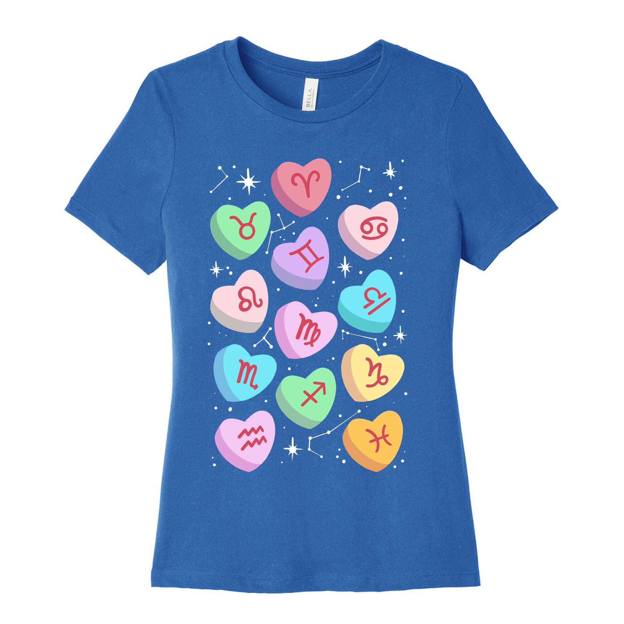Horoscope Candy Hearts Women's Cotton Tee