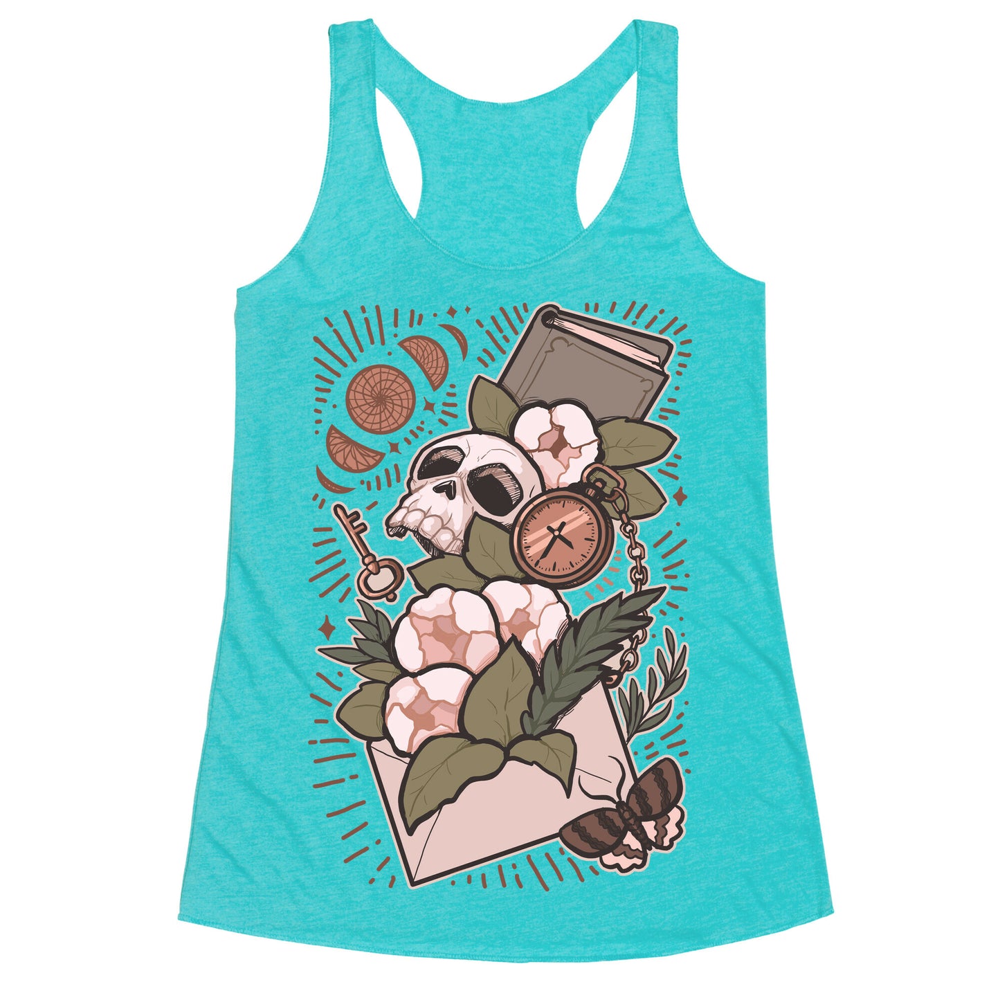 Dark Academia Letter Racerback Tank
